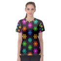 Pattern Background Colorful Design Women s Sport Mesh Tee View1