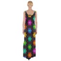 Pattern Background Colorful Design Maxi Thigh Split Dress View2