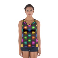 Pattern Background Colorful Design Women s Sport Tank Top 