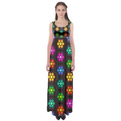 Pattern Background Colorful Design Empire Waist Maxi Dress