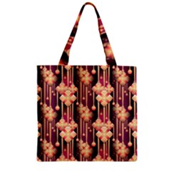 Seamless Pattern Zipper Grocery Tote Bag by Amaryn4rt