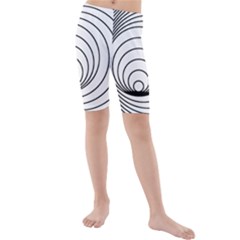 Spiral Eddy Route Symbol Bent Kids  Mid Length Swim Shorts by Amaryn4rt