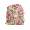 Aquarelle pink flower  Drawstring Pouches (Extra Large) View1