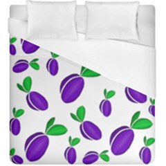 Decorative Plums Pattern Duvet Cover (king Size) by Valentinaart