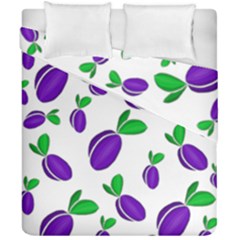 Decorative Plums Pattern Duvet Cover Double Side (california King Size) by Valentinaart