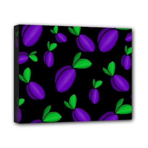 Plums Pattern Canvas 10  X 8  by Valentinaart