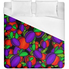 Plums And Peaches Duvet Cover (king Size)