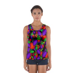 Plums And Peaches Women s Sport Tank Top  by Valentinaart