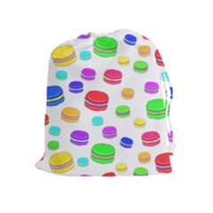 Macaroons Drawstring Pouches (extra Large) by Valentinaart