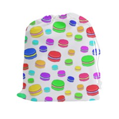 Macaroons Drawstring Pouches (xxl) by Valentinaart