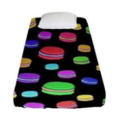 Colorful Macaroons Fitted Sheet (single Size) by Valentinaart