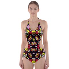 QUEEN HONEY Cut-Out One Piece Swimsuit