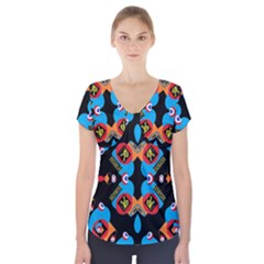 Amour De Amour Short Sleeve Front Detail Top by MRTACPANS