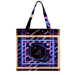 Abstract Sphere Room 3d Design Zipper Grocery Tote Bag