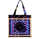 Abstract Sphere Room 3d Design Zipper Grocery Tote Bag View1