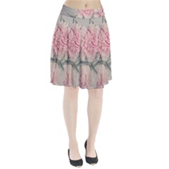 Cloves Flowers Pink Carnation Pink Pleated Skirt