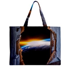 Door Breakthrough Door Sunburst Zipper Mini Tote Bag by Amaryn4rt