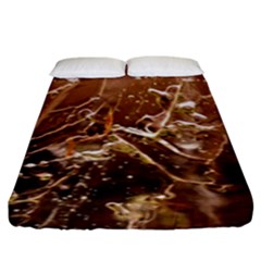 Ice Iced Structure Frozen Frost Fitted Sheet (King Size)