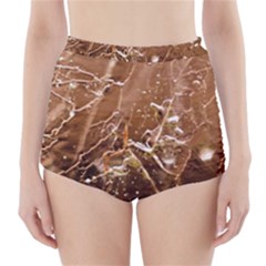 Ice Iced Structure Frozen Frost High-Waisted Bikini Bottoms