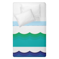 Water Border Water Waves Ocean Sea Duvet Cover Double Side (single Size) by Amaryn4rt