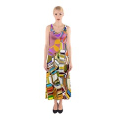 Empire State In Manhattan Sleeveless Maxi Dress