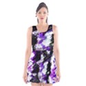 Abstract Canvas Acrylic Digital Design Scoop Neck Skater Dress View1