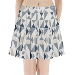 Geometric Triangle Modern Mosaic Pleated Mini Skirt by Amaryn4rt