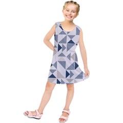 Geometric Triangle Modern Mosaic Kids  Tunic Dress by Amaryn4rt