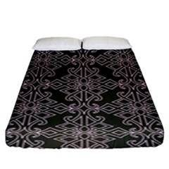 Line Geometry Pattern Geometric Fitted Sheet (King Size)