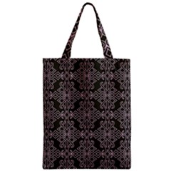 Line Geometry Pattern Geometric Zipper Classic Tote Bag