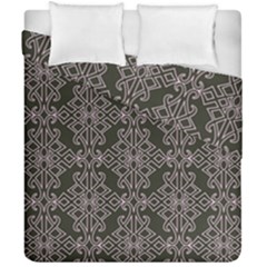 Line Geometry Pattern Geometric Duvet Cover Double Side (California King Size)