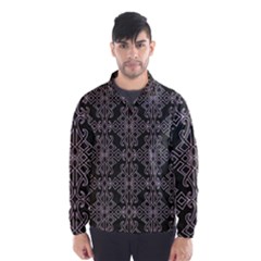 Line Geometry Pattern Geometric Wind Breaker (Men)