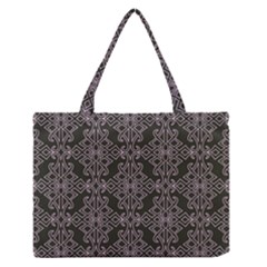 Line Geometry Pattern Geometric Medium Zipper Tote Bag