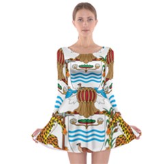 Coat Of Arms Of Guyana Long Sleeve Skater Dress by abbeyz71