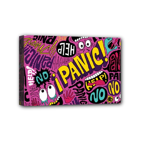 Panic Pattern Mini Canvas 6  x 4 