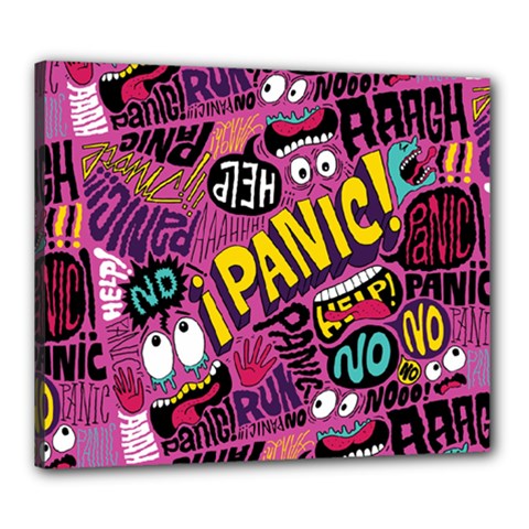 Panic Pattern Canvas 24  x 20 