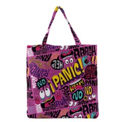 Panic Pattern Grocery Tote Bag