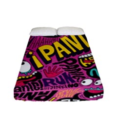 Panic Pattern Fitted Sheet (Full/ Double Size)