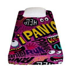 Panic Pattern Fitted Sheet (Single Size)