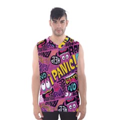 Panic Pattern Men s Basketball Tank Top