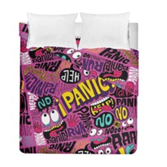Panic Pattern Duvet Cover Double Side (Full/ Double Size)