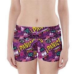 Panic Pattern Boyleg Bikini Wrap Bottoms