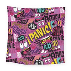 Panic Pattern Square Tapestry (Large)