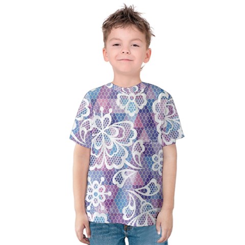Cute Colorful Nenuphar Flower Kids  Cotton Tee by Brittlevirginclothing