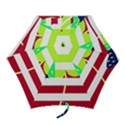 USA Ireland American Flag Shamrock Irish Funny St Patrick Country Flag  Mini Folding Umbrellas View1