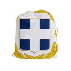 Coat Of Arms Of Greece Military Variant Drawstring Pouches (extra Large) by abbeyz71