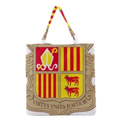 Coat Of Arms Of Andorra Grocery Tote Bag by abbeyz71