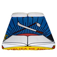 National Emblem Of Angola Fitted Sheet (queen Size) by abbeyz71