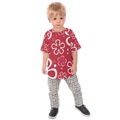 Flower Red Cute Kids  Raglan Tee