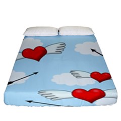 Love Hunting Fitted Sheet (king Size) by Valentinaart